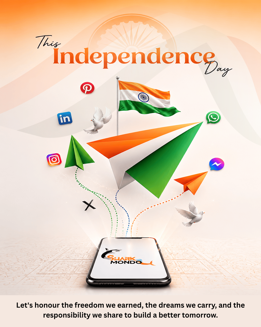 Happy 80th Independence Day from Sharkmondo Digital