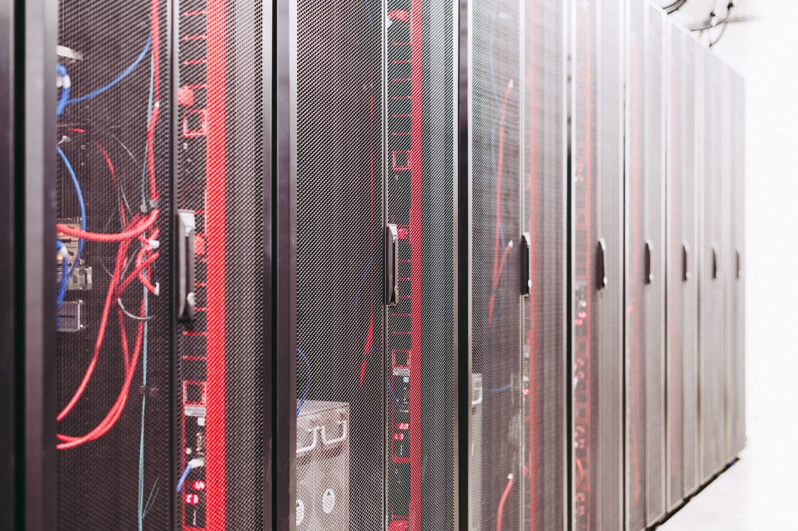 Server racks in a data center